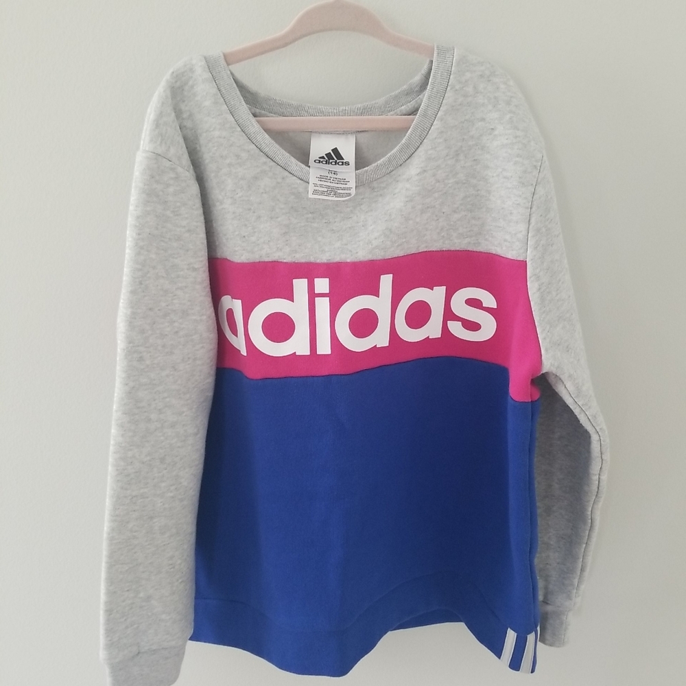 Girls adidas Sweatshirt size lg 14